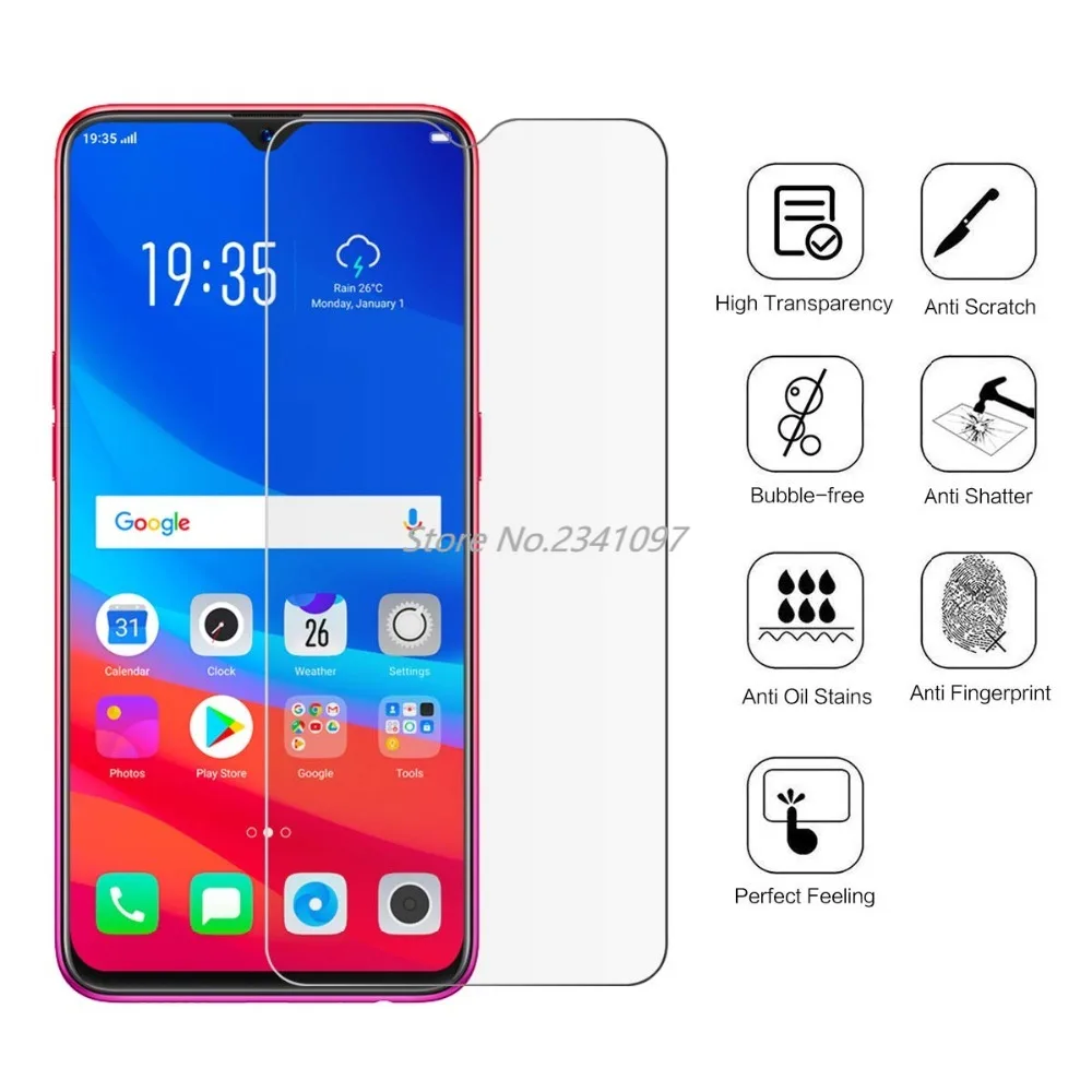 Закаленное стекло 2.5D для OPPO R15 R17 PRO 9H защитная пленка экрана R7 R7S R9S R9 R11 R11S Plus 2