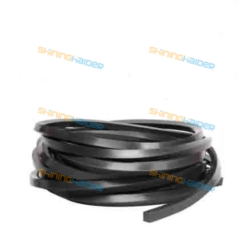 Квадратная твердая кислотная Резиновая полоса экструдированная черная фторвая