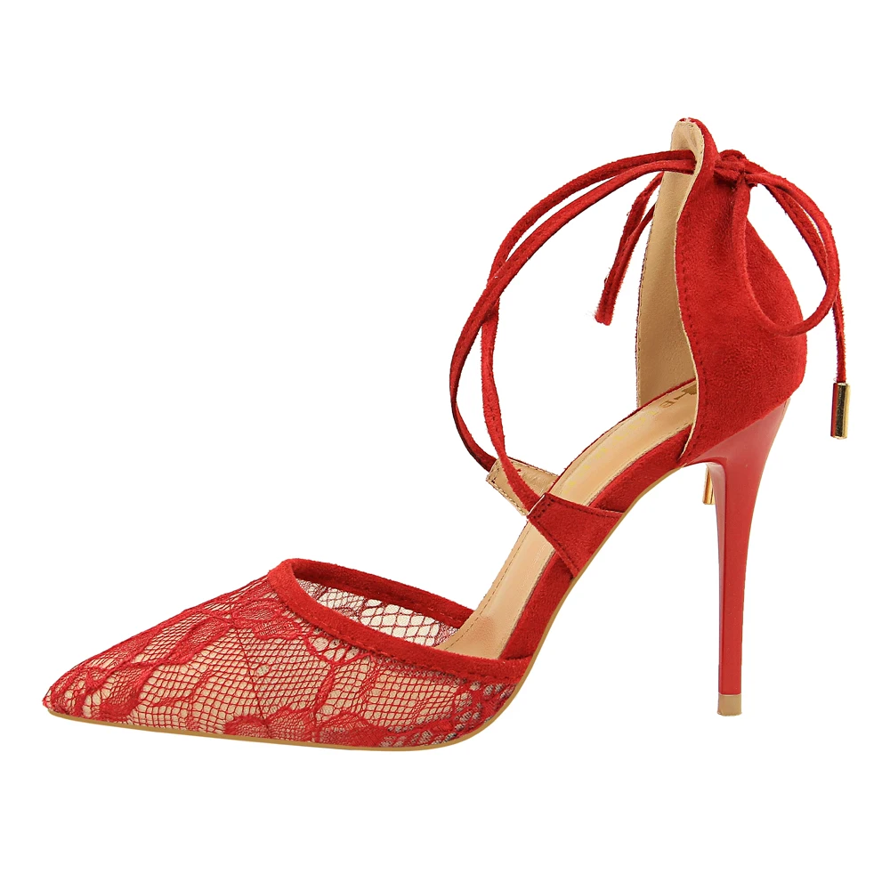 Женские босоножки 2020 летняя обувь привлекательная кружевная сетчатая новинка