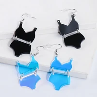 new funny bikini earring swimwear acrylic long dangle earrings for women korean fashion unusual earrings jewelry gift