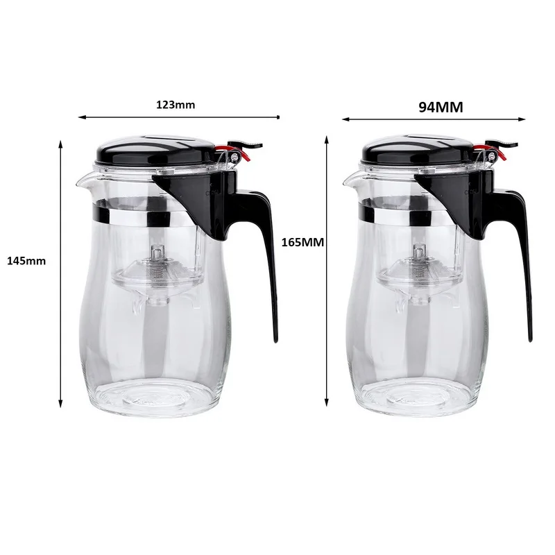 Hoomall термостойкий стеклянный чайник с заваркой китайский пуэр стеклянная