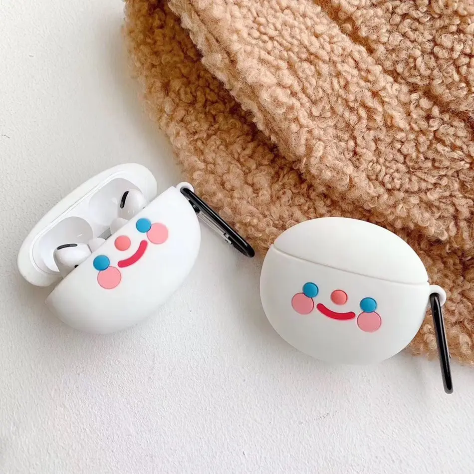 3D чехол для наушников Airpods Pro Чехол Силиконовый Ctue Мультяшные наушники/Earpods Apple Air
