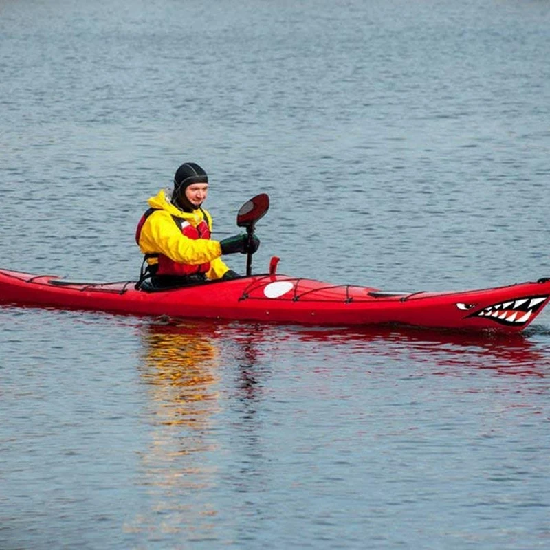 Водонепроницаемые 2 шт. наклейки на зубы акулы для Каяка каноэ лодки прочные Acce