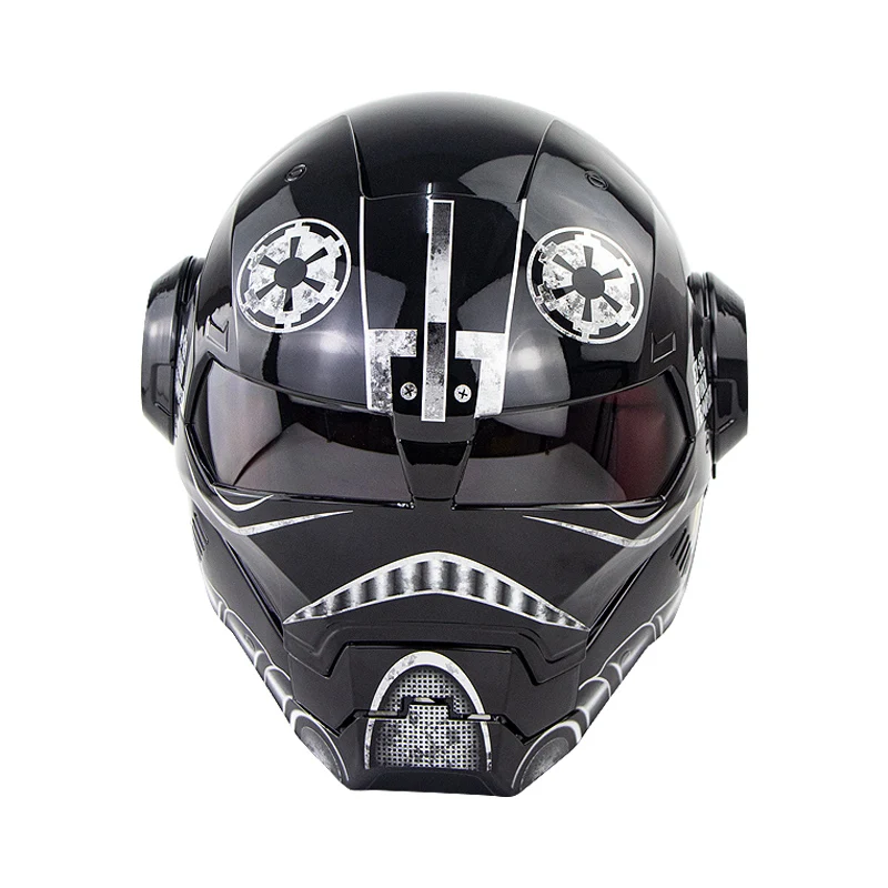 Шлем Черного Воина Железного человека шлемы С Откидывающейся Крышкой