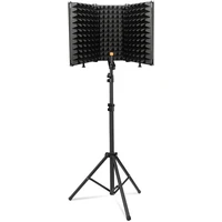 microphone isolation shield 3 panel with stand sound proof plate acoustic foams panel foam for studio recording bm800
