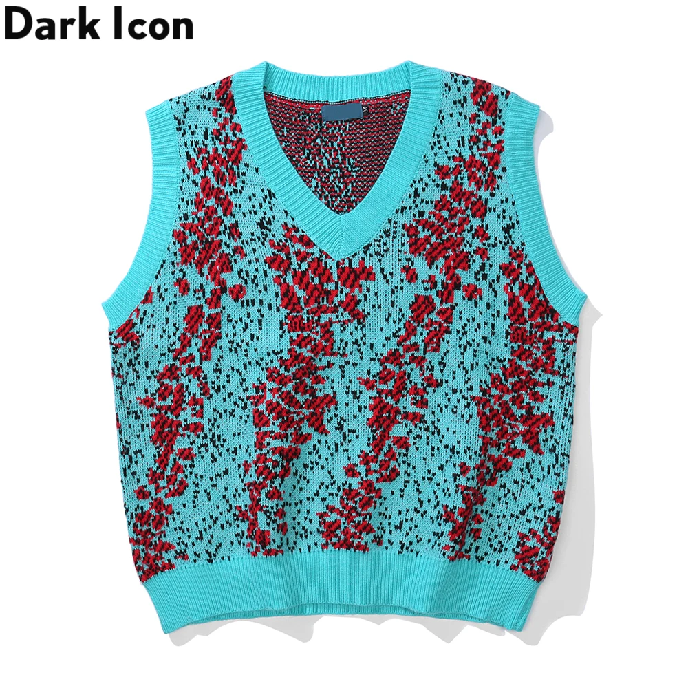 

Dark Icon Vintage Vest Men Women Autumn Pullover Men's Knitwear Sweaters 2 Colors
