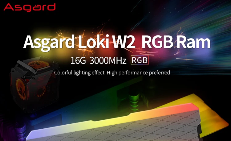 Asgard одноканальный Loki seires w2 RGB 16 Гб 3000 МГц DDR4 DIMM XMP Memoria Ram ddr4 память для рабочего стола