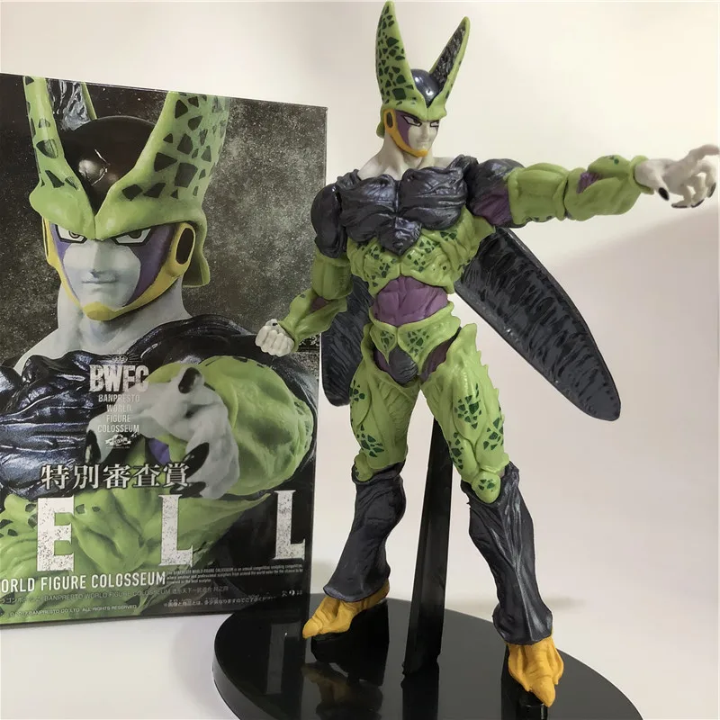 Dragon Ball Z Cell конечной формы Goku битва солдат Пробуждение DBZ ячейка Пробуждение кисти ПВХ фигурка коллекция игрушек - Цвет: Real Boxed