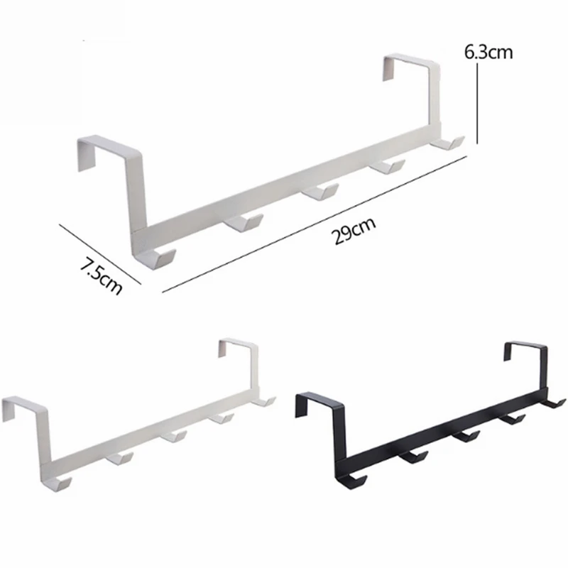 Practical Wrought Iron Door Hook Wall Hanger Hat Durable Kitchen 5 Hooks Bearing About 5kg Towel Clothes Over | Дом и сад