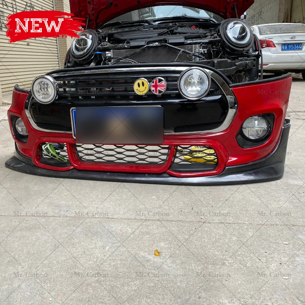 FOR F56 MINI COOPER S/JCW DUELL-AG CARBON FIBER GLASS FRONT LIP TRIM TUNING PART S FRP SPLITTER | Автомобили и мотоциклы