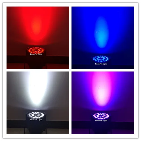 2 шт. автоматический сценический светодиодный светильник Par Can 24x18 Вт Parled 64 Rgbwauv 6 в 1