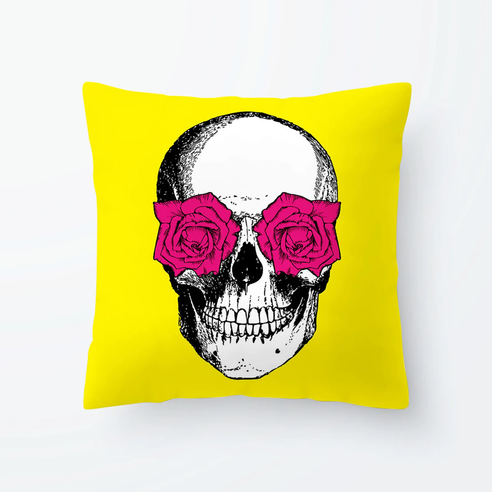 

45x45cm Yellow Cushion Cover Decorative Printed Pillow Case Soft Seat Car Home Decor Arrow Elephant Throw Pillow Sofa Pillowcase