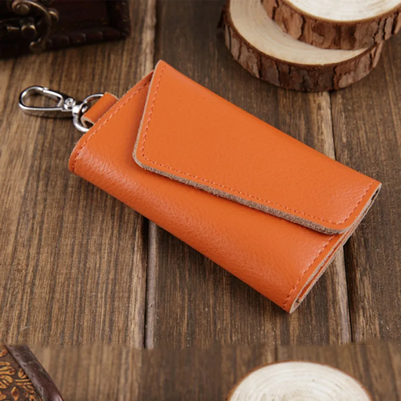 B077a Miyahouse из натуральной кожи, мини-сумка для карт, унисекс, Автомобильный ключ, сумка, бумажник ключница, чехол для ключей для женщин, брелок для ключей для мужчин, органайзер, чехол - Цвет: B077a