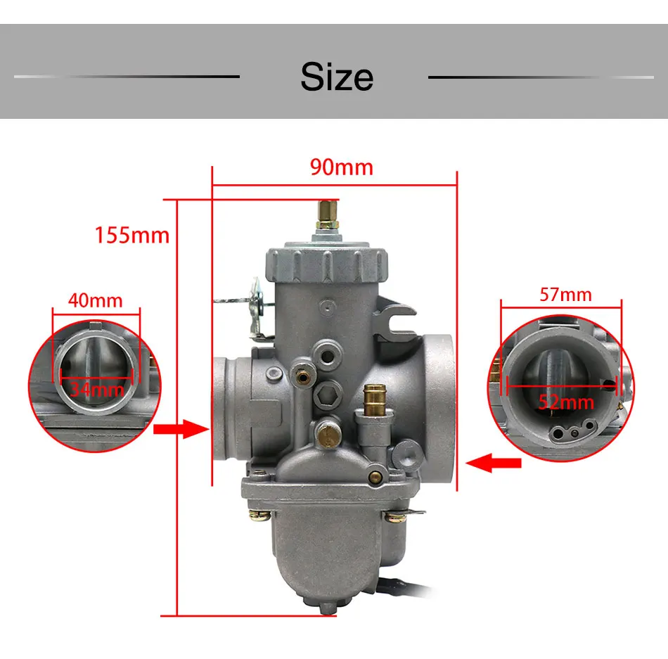 ZSDTRP 26 мм карбюратор VM22 VM16 VM20 VM26 VM28 Carb для Lifan YX SSR CRF50 CRF70 140 125 110 cc двигатели автомобиля Mikuni для Dirt Pit Bike ATV