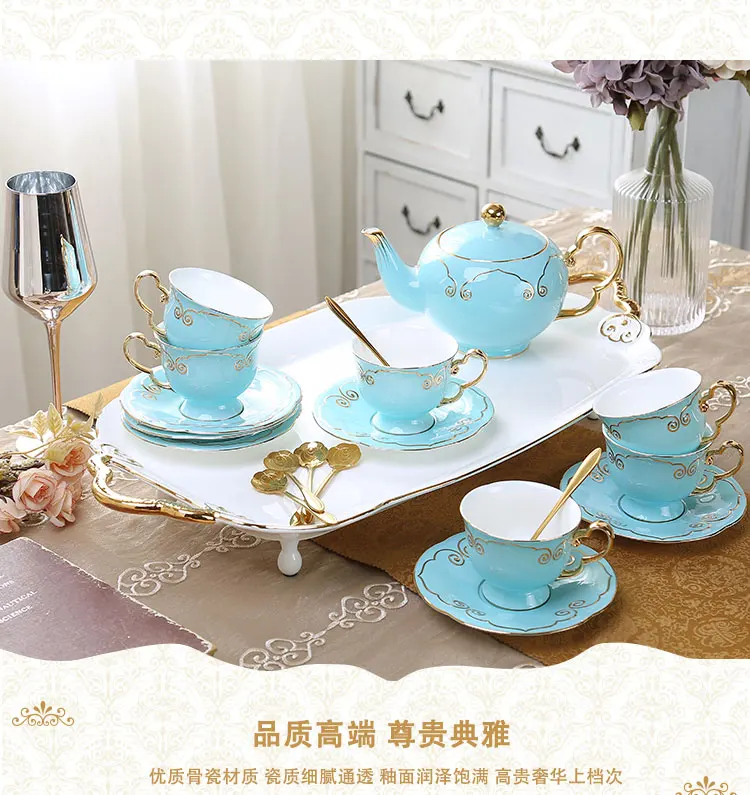 Китайская Роскошная чашка высокого качества креативная синяя кружка из