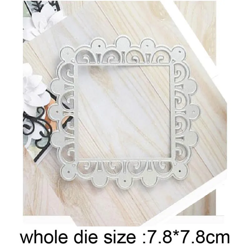 

Metal Cutting Dies Lace Background Photo Frame dies DIY Scrapbooking dies paper Craft dies Handmade Cards Punch Art Cutter Dies