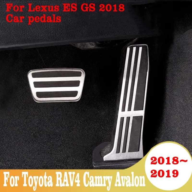 

Car Accelerator Pedal Brake Pedal Cover Pad MT For Toyota RAV4 Camry Avalon 2018 2019 For Lexus ES GS 2018 Car Accessories