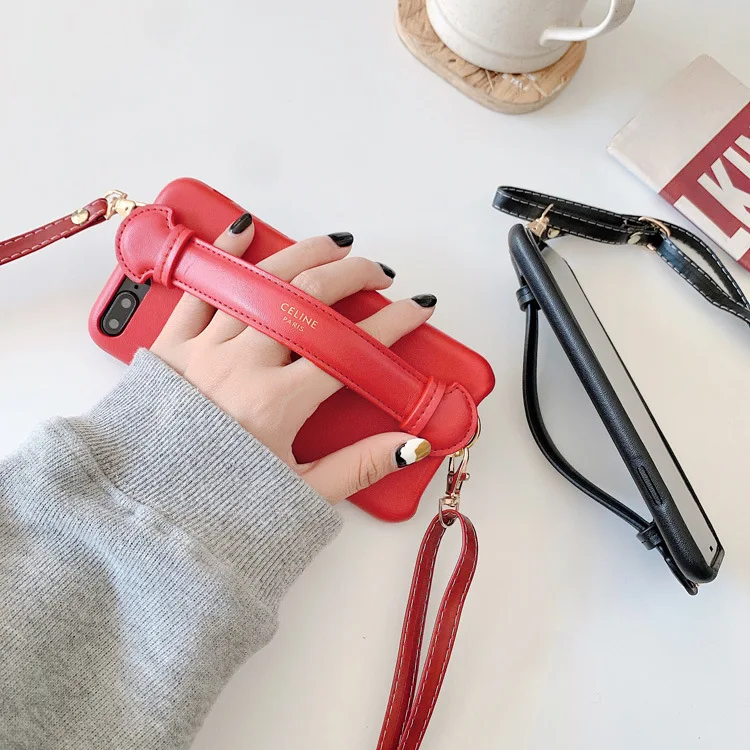 

Crossbody strap tide brand wrist strap 11max apple X suitable for iphone12pro mobile phone shell XS leather 8plus