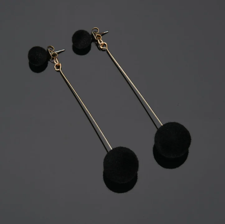 Женские Асимметричные геометрические серьги GUN корейские акриловые с длинным