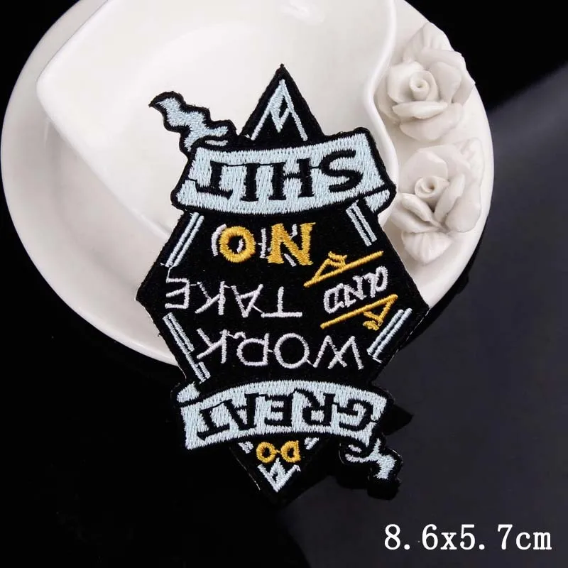 Нашивка в стиле панк вышитые нашивки для одежды патчи утюга на одежде