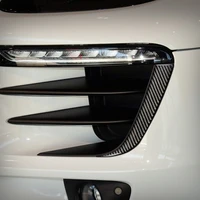 car styling front headlight eyebrow strips cover trim for porsche macan 2014 2018 exterior decoration accessories