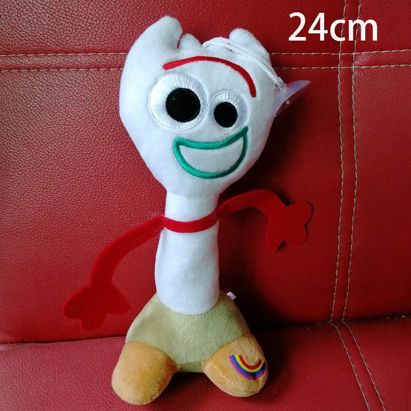 24cm new Игрушка из фильма 4 аниме белая форки Мягкая кукла из мультфильма из мягкого плюша игрушки для мальчиков и девочек детская вечеринка Рождественский подарок сумка аксессуары - Цвет: 24cm new