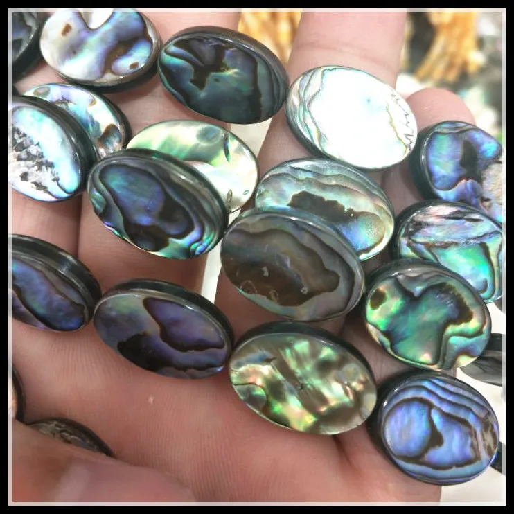 

abalone shell beads saltwater shell beads strings oval shape shell strands size 8x10mm 10x14mm 13x18mm for women bracelets makin