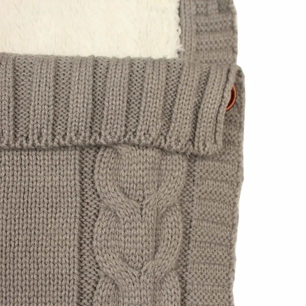 Herbabe/спальный мешок для новорожденных Зимний вязаный конверт коляски спальный