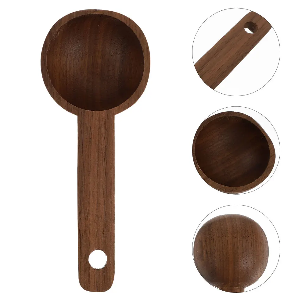 

1Pc Creative Powder Scoop Practical Wooden Spoon Simple Measuring Tool
