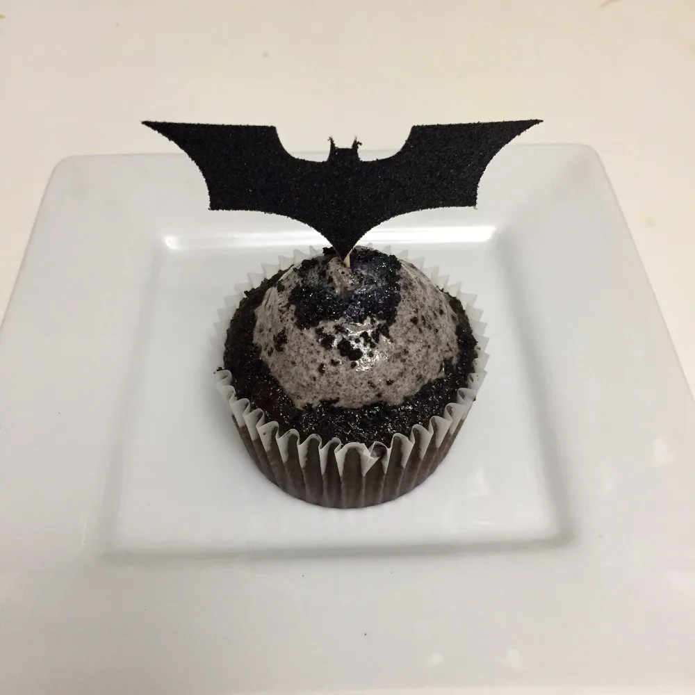 20 штук летучей мыши boyCupcake топперы (постоянный ток) hero мальчик Baby Shower для