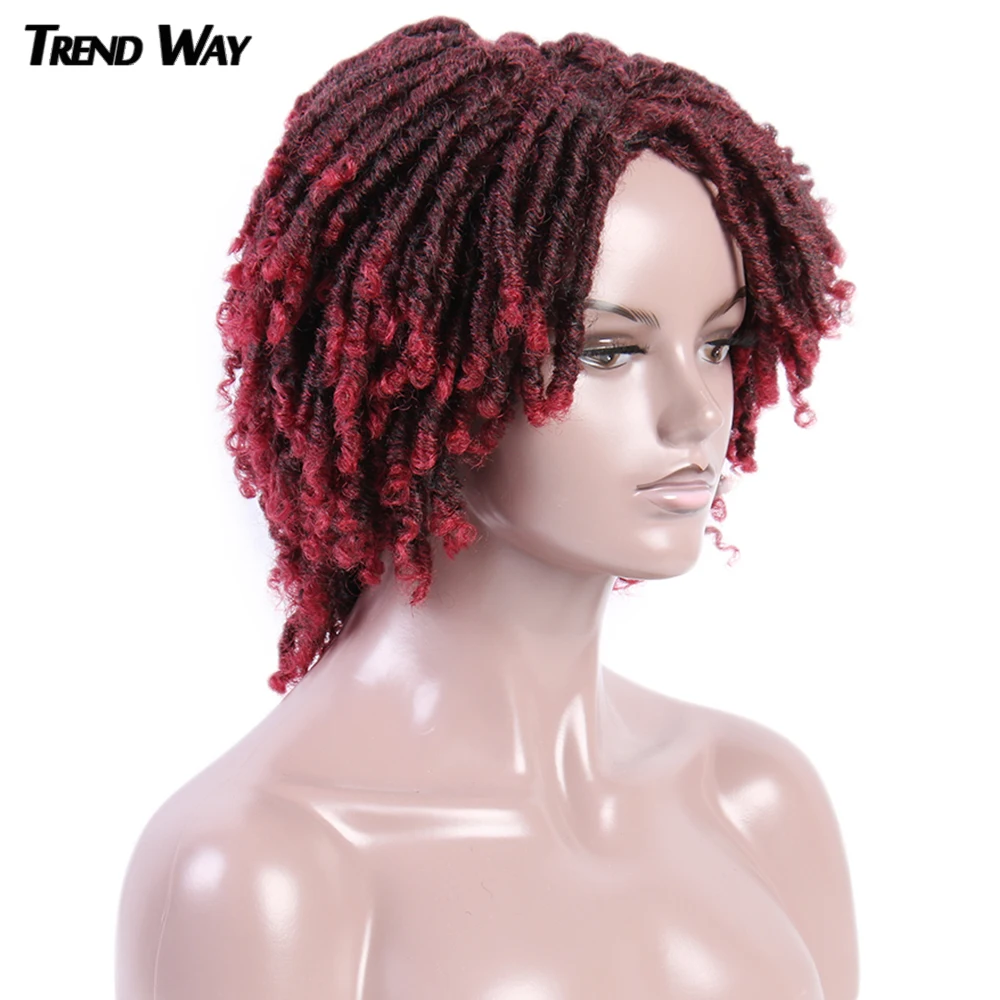 14 дюймов плетение дредлоки для увеличения объема синтетические парики средней эффектом деграде (переход от