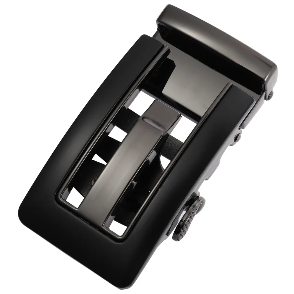 

New Dumb Black Automatic Buckle Fashion Men's Business Alloy Automatic Buckle Designer Belts Men 3.5cm LY225-0355