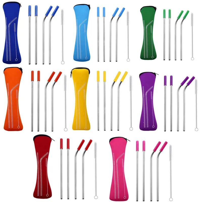 EIMAI 4 шт. красочные многоразовые силиконовые наконечники крышка из нержавеющей