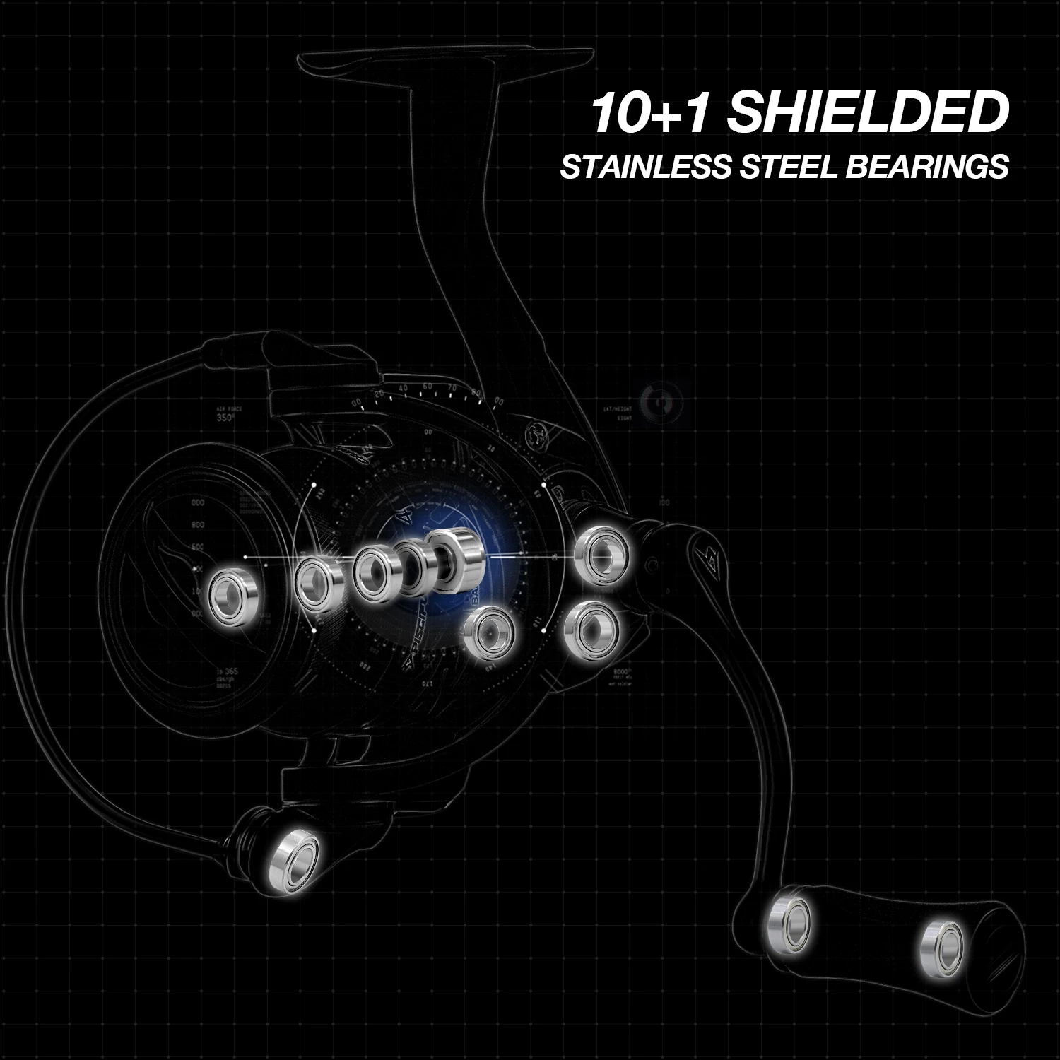 Катушка для спиннинга Piscifun Carbon X размер 500 1000 подледной рыбалки 5 2: 1 Ультра гладкая