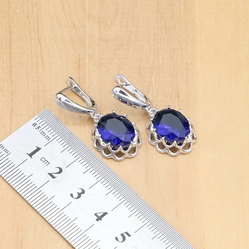 Комплект из колье и серёг серебра 925 пробы | Украшения аксессуары