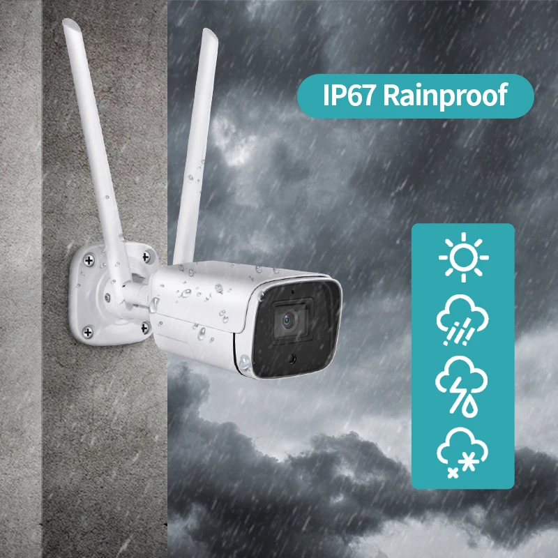 Наружная металлическая IP-камера 1080P FHD Wi-Fi 4G версия сим-карта видеонаблюдение