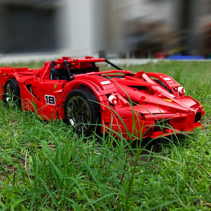 Техническая серия Lepins FerrariEnzo RC Car The MOC 10559 Veneno Roadster с моторной функцией набор