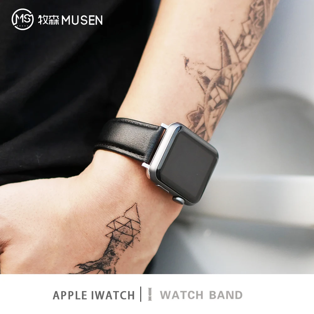 Real Leather Strap for Apple watch 76 se 44MM 40MM Business Band Watchband Bracelets Smart iWatch Series 543 42MM 38MM 45mm 41mm