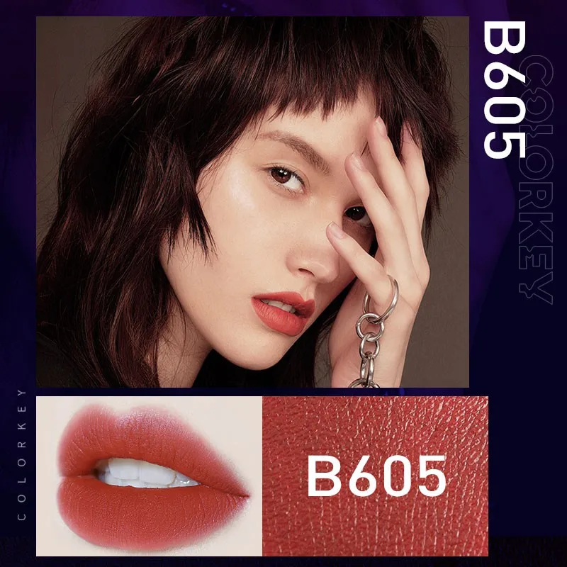 

Colorkey 6Pcs Mini Air Lip Glaze Series Velvet Lip Glaze Matte Liquid Lipstick 666D Fine Flash Lip Gloss Gift Set for Makeup
