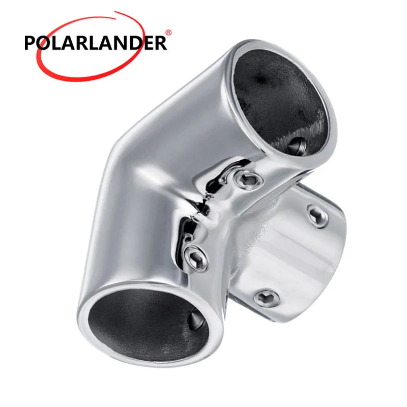 

25mm Pipe Silver 3 Way Corner Elbow 90 Degree Boat Hand Marine 316 Stainless Steel 1"/25mm Tubing Hardware Rail Fittings