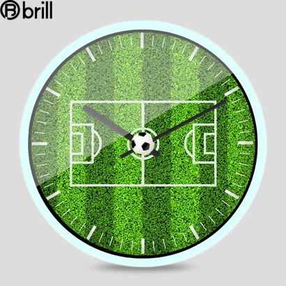 

Creative Football Field Wall Clock Living Room Creative Modern World Cup European Wall Watches Horloge Murale Design Moderne