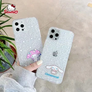 Hello Kitty Melody Cinnamonroll Cute Phone Case for iPhone12 12Pro 12Promax 11 Pro 11Promax Mini X XS MAX XR 7 8 Plus Cover
