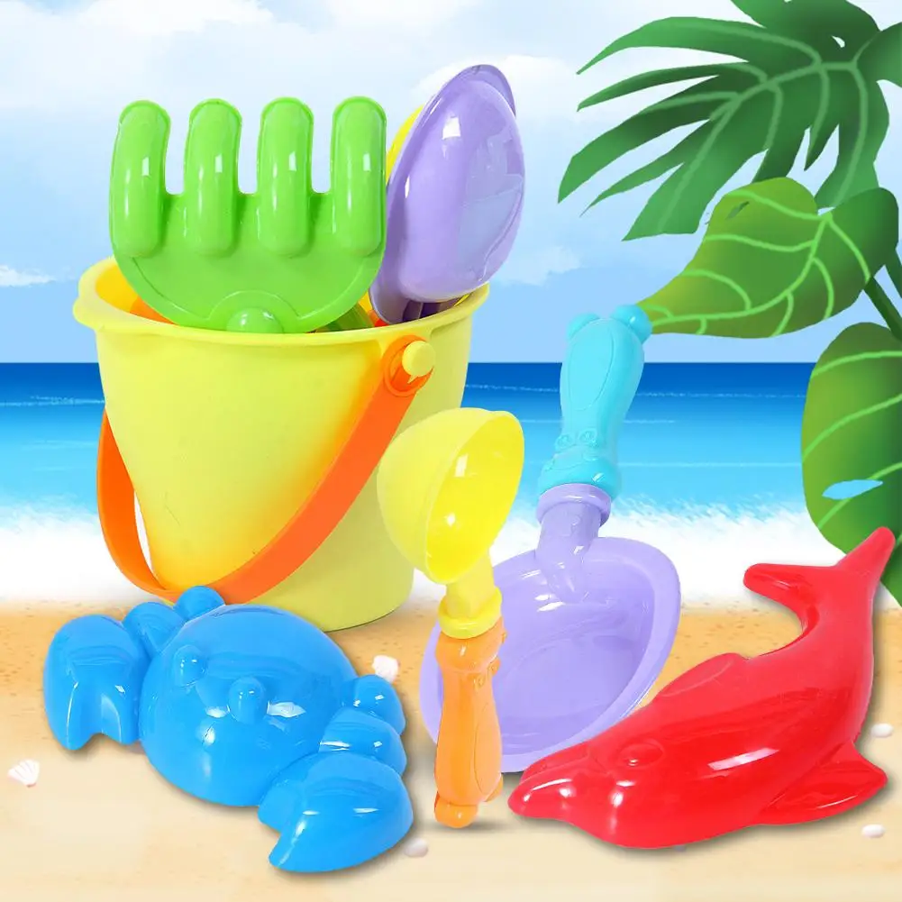 

Kids Beach Bucket Sand Toy Foldable Silicone Collapsible Buckets Summer Party Playing Portable Pail for Fishing Home Storage