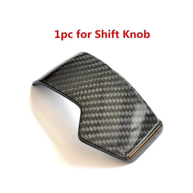 

Real Carbon Fiber Car Gear Panel Cover Shift Knob Sticker Moulding Trim for Volkswagen Touareg 2019-2021 Styling