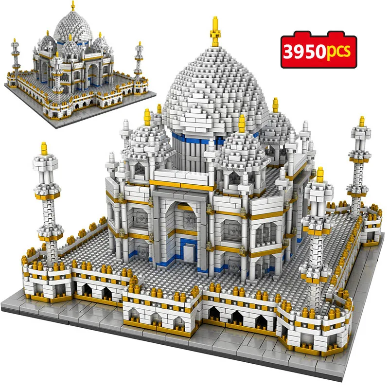 

3950Pcs Landmarks Taj Mahal Model Building Block Toys for Kids Creator Blocks World Famous Educational Bricks