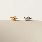 Европейские и американские ювелирные изделия с узлом в стиле Ins минималистский классный стиль креативные индивидуальные витые модные дикие простые серьги