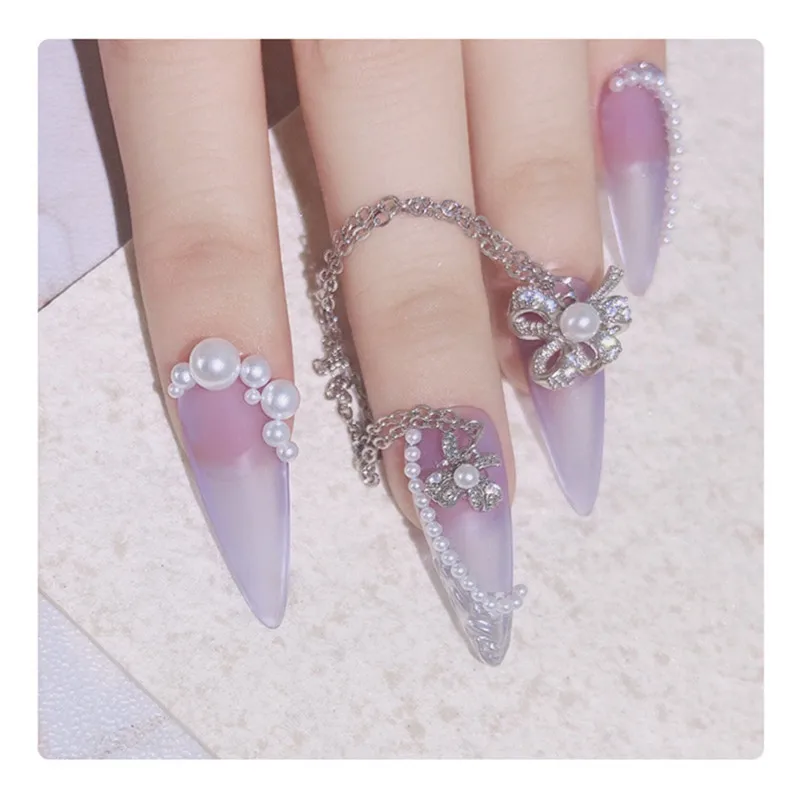 Цепочка с бриллиантами для дизайна ногтей 1 шт. | Красота и здоровье