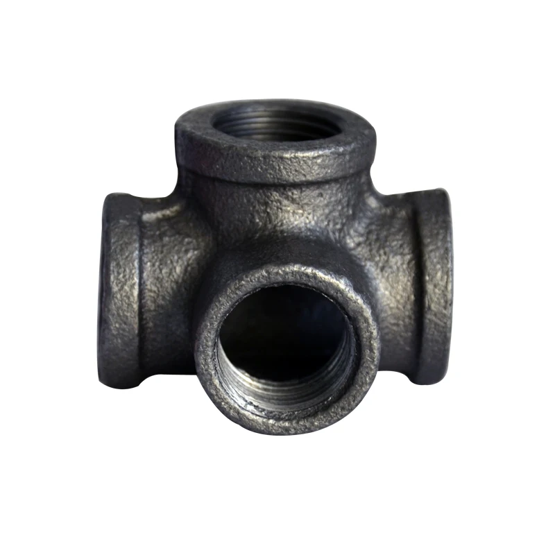 

3Pcs/Lot G1/2" DN15 Female Equal Side Outlet Tees BS Standard Thread Hardware Pipe Fittings Black Iron Cast Industrial Antique