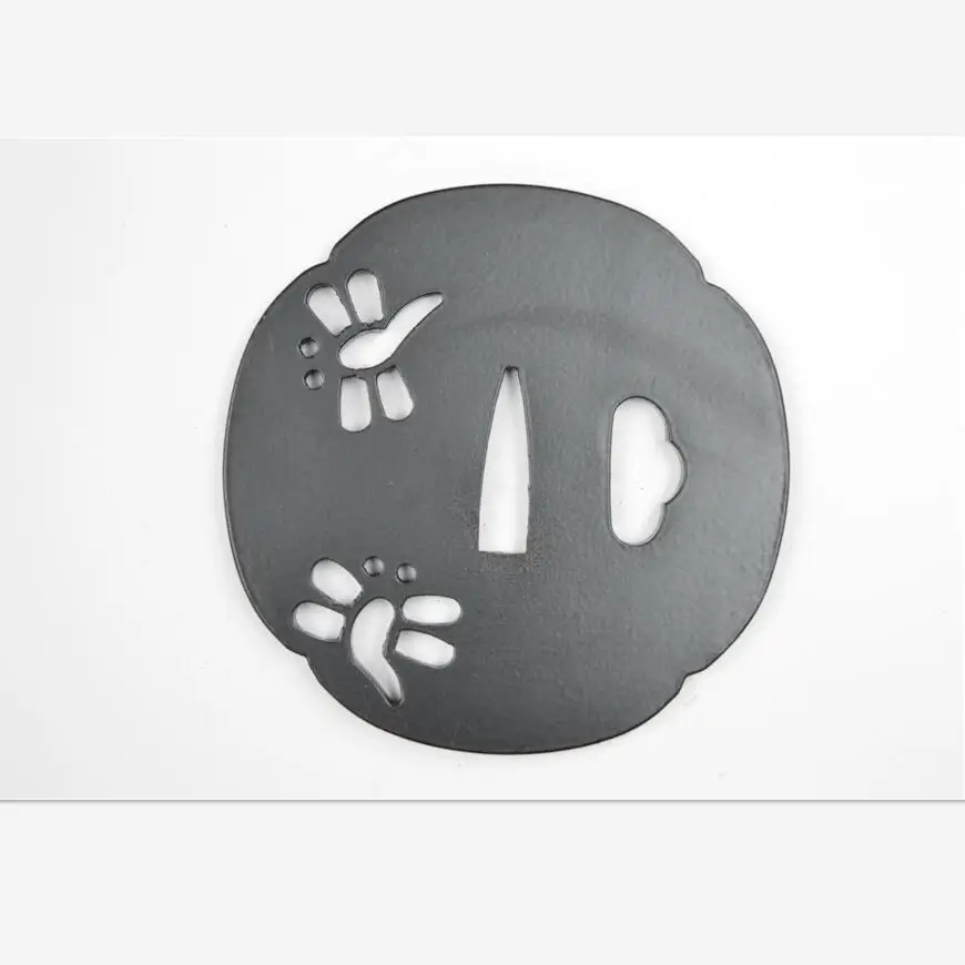 Красивая Прочная Железная стальная защита Tsuba для японской самурайский меч