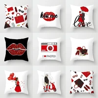 new holiday gifts happy valentines day decor wedding decoration heart lover cushion cover saint valentin party decoracion home